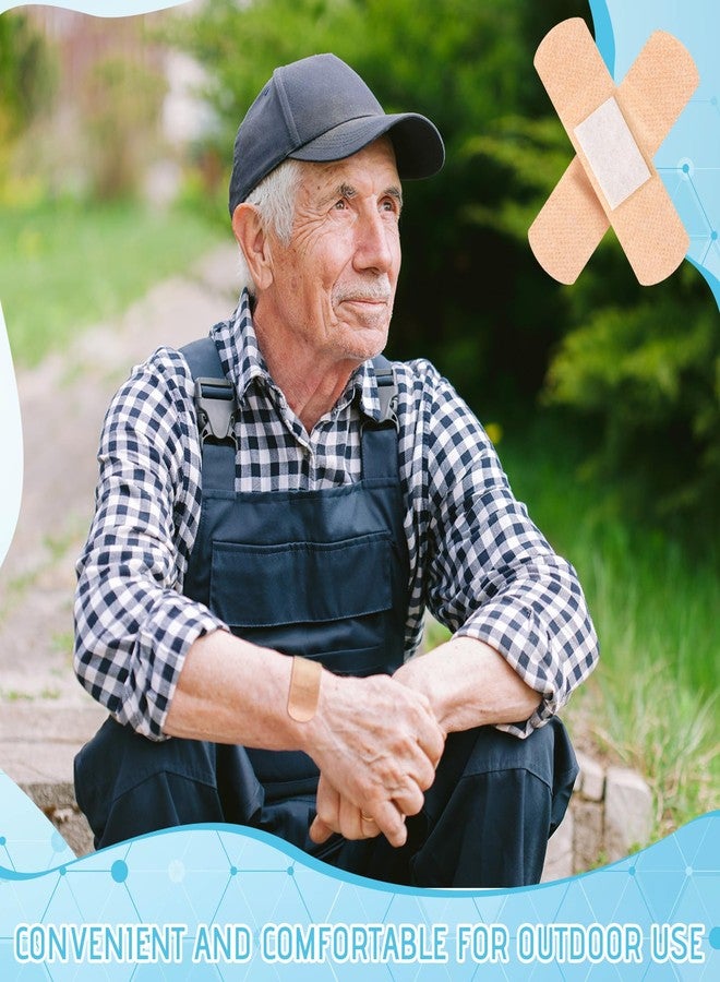 Funtery 100 Pcs Silicone Bandages Assorted Sizes Sensitive Skin, Painless Removal Silicone Bandages for Fragile Sensitive Skin Elderly Painless Removal Delicate(5 Size,Square) - Image 5